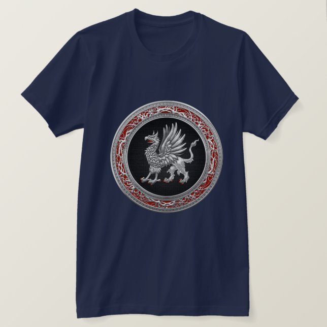 Camiseta [700] Griffin de plata sagrada (Anverso del diseño)