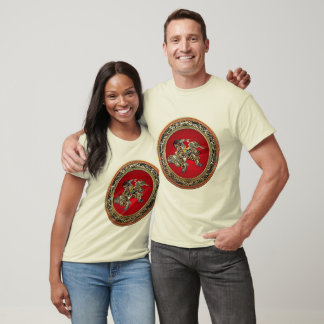 Camiseta [700] Hokusai - Shoki Riding Shishi Lion