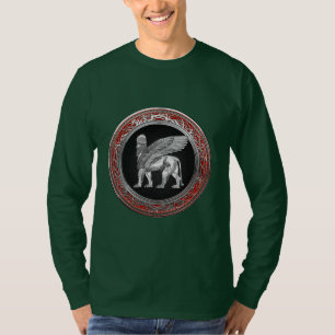 Camiseta [700] León alado asirio - Plata Lamassu