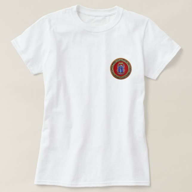 Camiseta [700] Tesoro: Antiguo Scarab egipcio (Diseño del anverso)