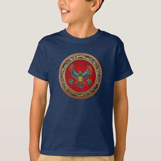 Camiseta [700] Tesoro: Halcón Egipcio (Anverso)