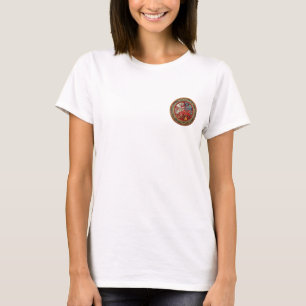 Camiseta [700] Tesoros celtas - Tres perros con oro
