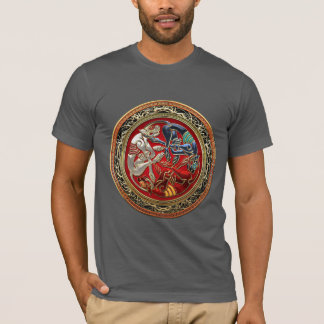 Camiseta [700] Tesoros celtas - Tres perros con oro
