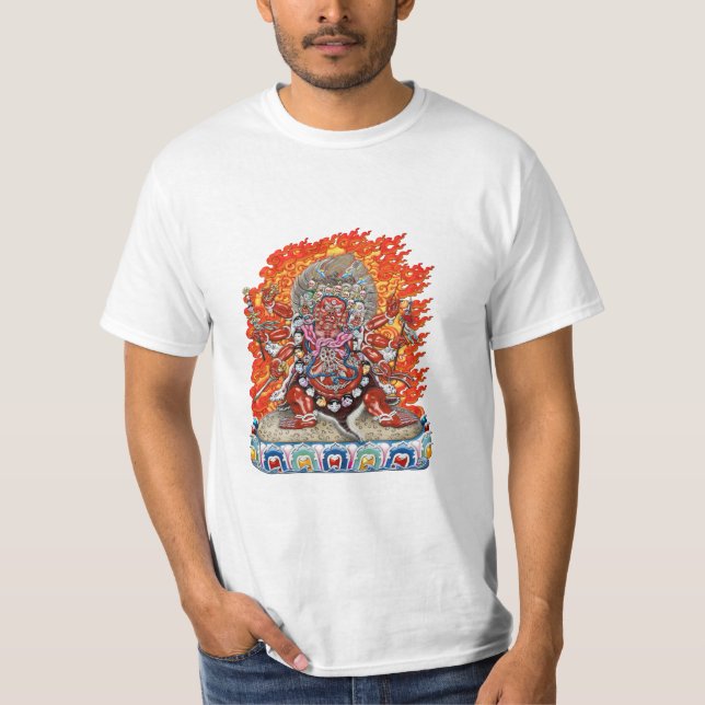 Camiseta [700] Thangka tibetano - Deidad furiosa Hayagriva (Anverso)