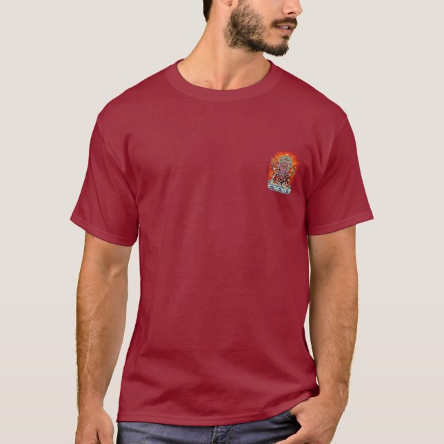 Camiseta [700] Thangka tibetano - Deidad furiosa Hayagriva (Anverso)