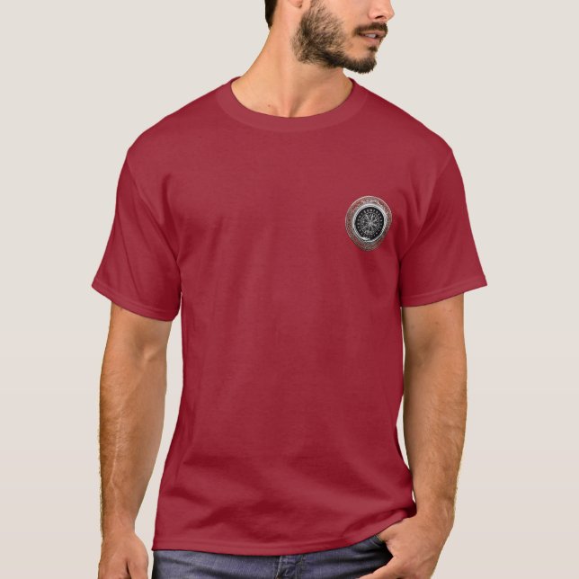 Camiseta [700] Vegvisir - Viking Silver Magic Runic Compass (Anverso)
