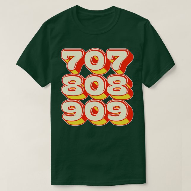 CAMISETA 707 808 (Diseño del anverso)