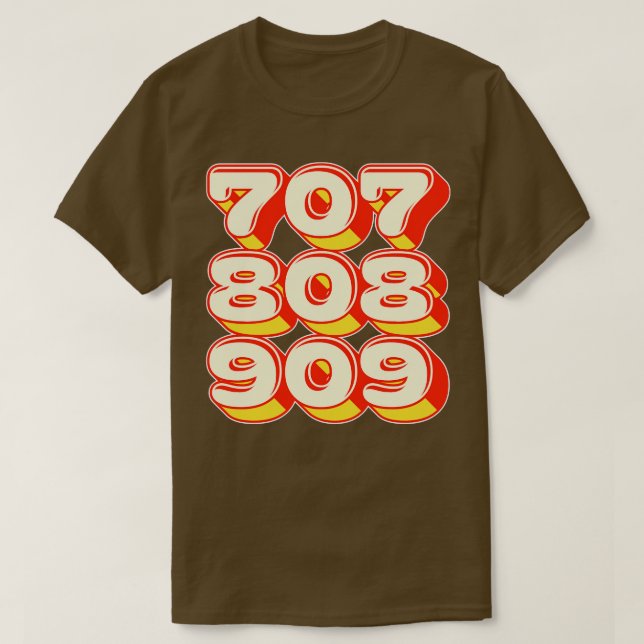 CAMISETA 707 808 (Diseño del anverso)