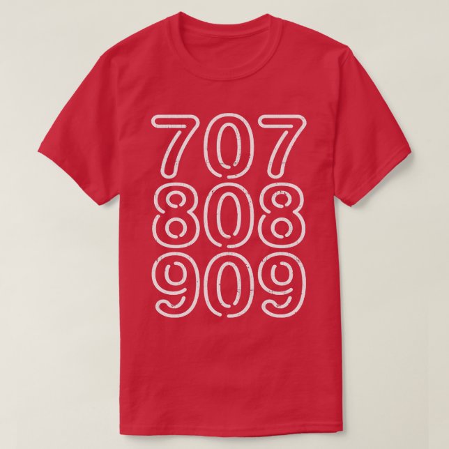 Camiseta 707 808 909 Máquinas de tambor (Diseño del anverso)