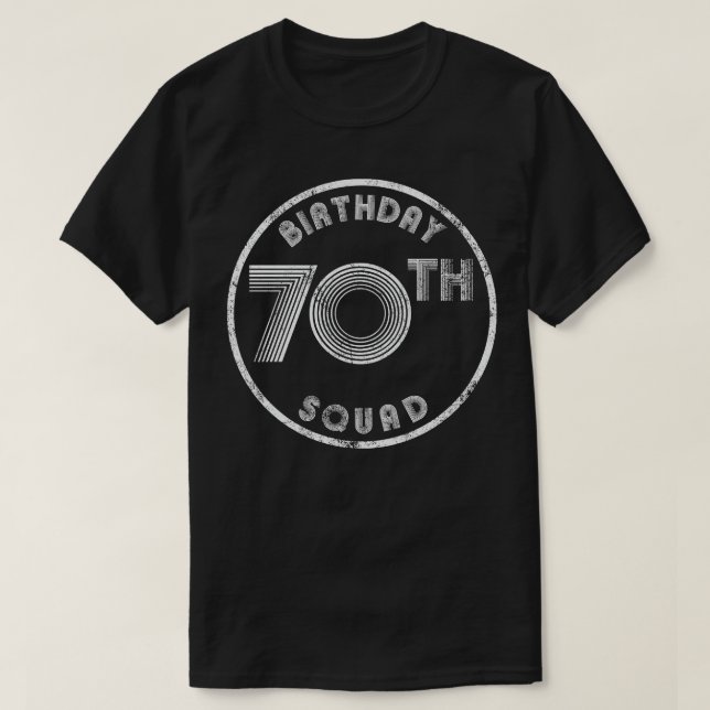 Camiseta 70.ª apariencia vintage (Diseño del anverso)