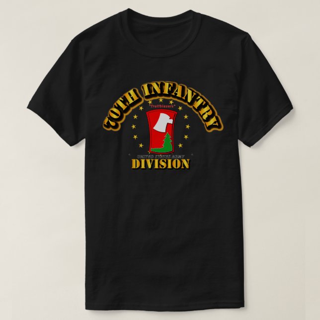 Camiseta 70.ª División de Infantería Trailblazers (Diseño del anverso)