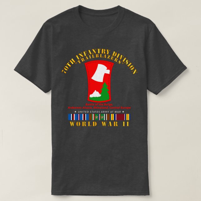 Camiseta 70.ª División de Infantería Trailblazers w WII EU  (Diseño del anverso)