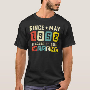 Camiseta 70.ª festividad desde la época de mayo de 1952