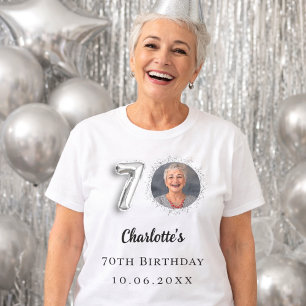 Camiseta 70.ª foto de plata de cumpleaños