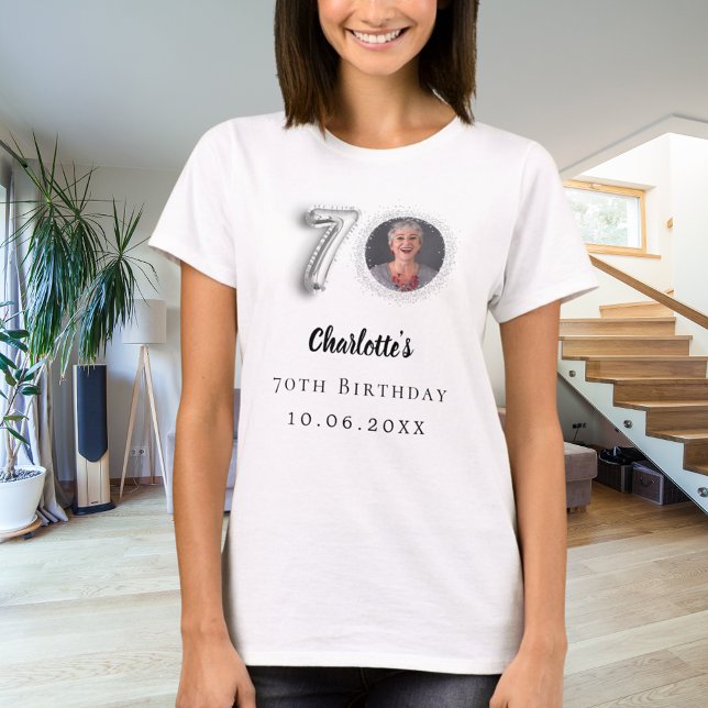 Camiseta 70.ª foto de plata de cumpleaños (Subido por el creador)
