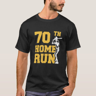 Camiseta 70.º Béisbol de carreras 70 años de edad