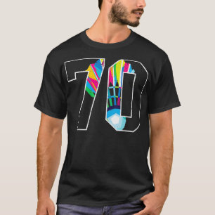 Camiseta 70.º cumpleaños Badminton Player 70 Ye