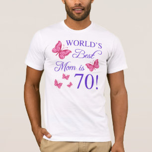 Camiseta 70.º Cumpleaños De Mamá