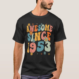 Camiseta 70.º cumpleaños increíble desde 1953 70 años de an