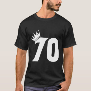 Camiseta 70.º Cumpleaños Mujeres Hombres Vintage Número 70 