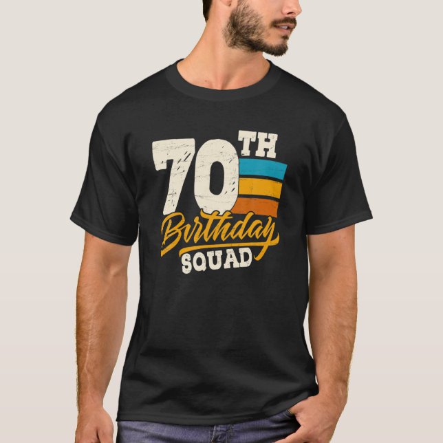 Camiseta 70.º Cumpleaños Para El Grupo Squad - Vin De Cumpl (Anverso)