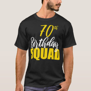Camiseta 70.º grupo familiar Bday, Fiesta del Cuadrado de C