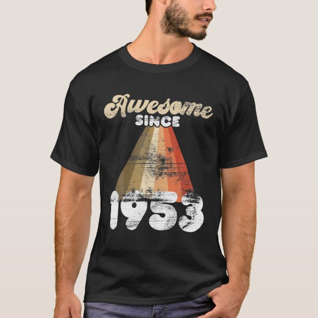 Camiseta 70.º Nacimiento Retro De Mujeres Nacidas En 1953 (Anverso)