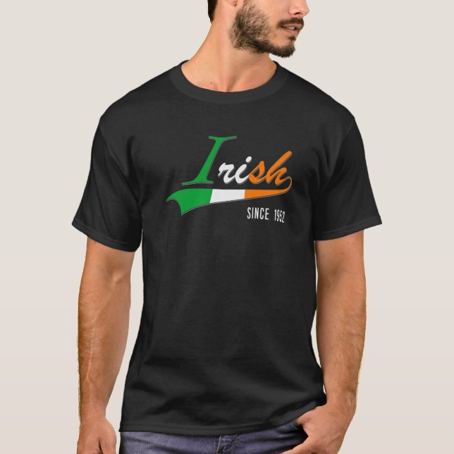 Camiseta 70.º Regalo De Cumpleaños Irlandés Desde 1952 Naci (Anverso)