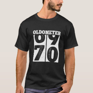 Camiseta 70.º Regalo De Cumpleaños Oldometer 69-70 Hombre