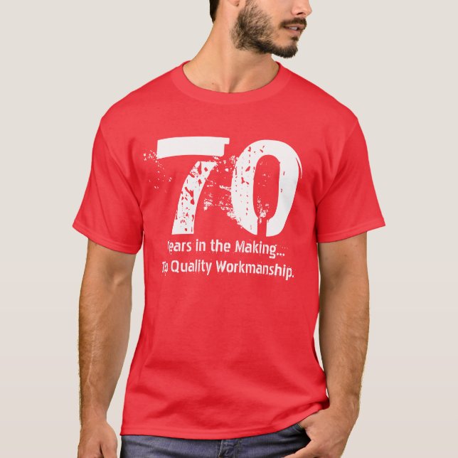 Camiseta 70.a ejecución divertida A5 de la calidad del (Anverso)