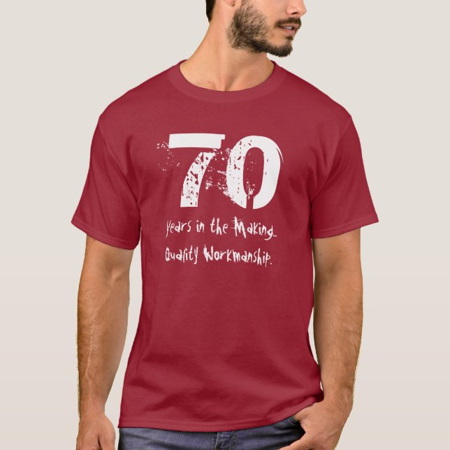 Camiseta 70.a ejecución divertida de la calidad del (Anverso)