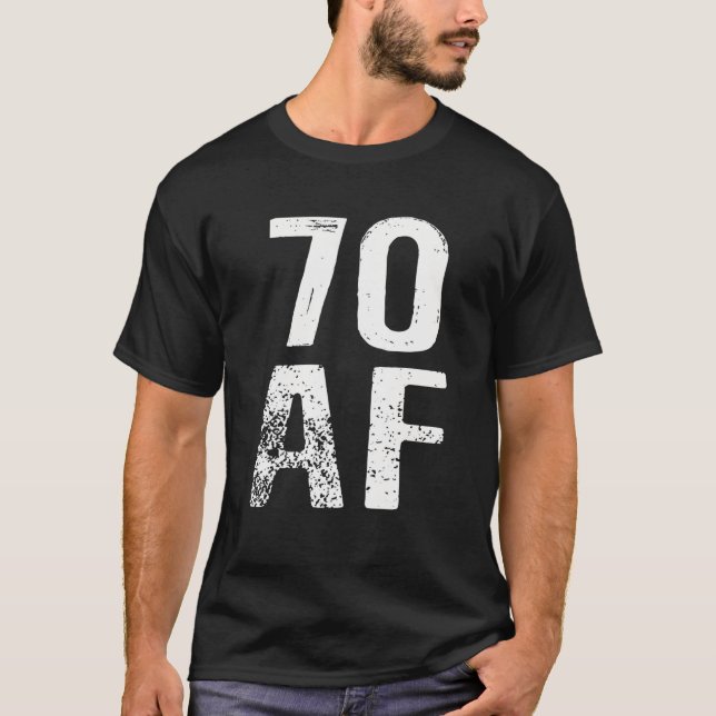 Camiseta 70 AF Vintage 70Th Birthday Tee (Anverso)