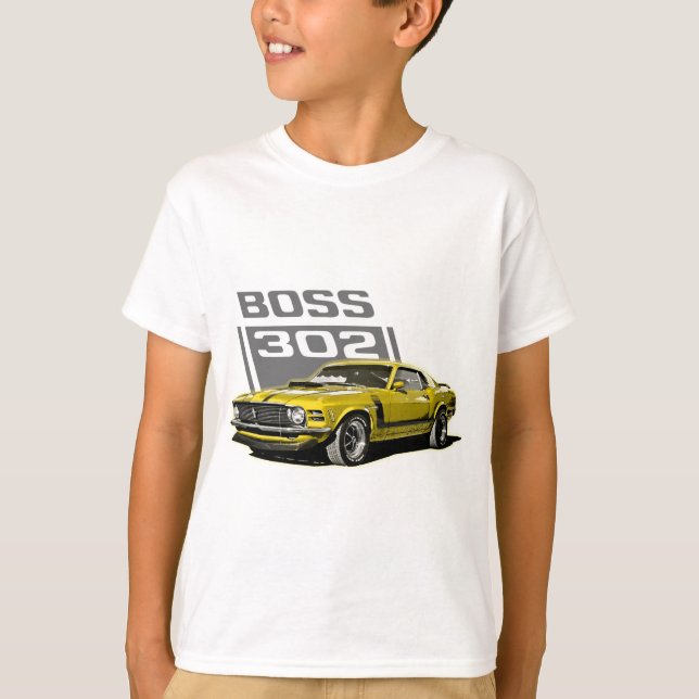 Camiseta 70 amarillo de Boss 302 (Anverso)