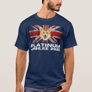 Camiseta 70 Aniversario de Platinum Jubilee Cute Corgi
