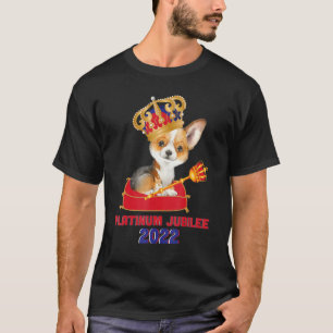 Camiseta 70° Aniversario Platinum Jubilee Cute Royal Corgi