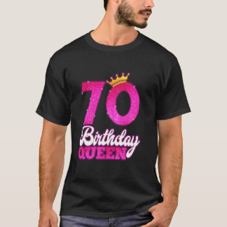 Camiseta 70 AÑOS 70 CUMPLEAÑOS REINA 70 Años