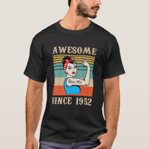 Camiseta 70 Años 70 Cumpleaños Vintage 1952 Regalo De Cumpl