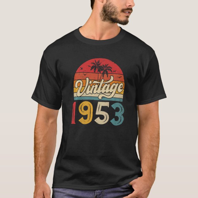 Camiseta 70 años de edad 1953 70º cumpleaños (Anverso)