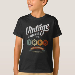 Camiseta 70 años de edad 1955: Impresionante regalo de cump