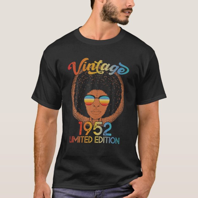 Camiseta 70 Años De Edad 70 Años De Edad Africano Negro (Anverso)
