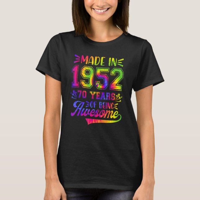 Camiseta 70 años de edad 70 años de edad tinte de canto sie (Anverso)