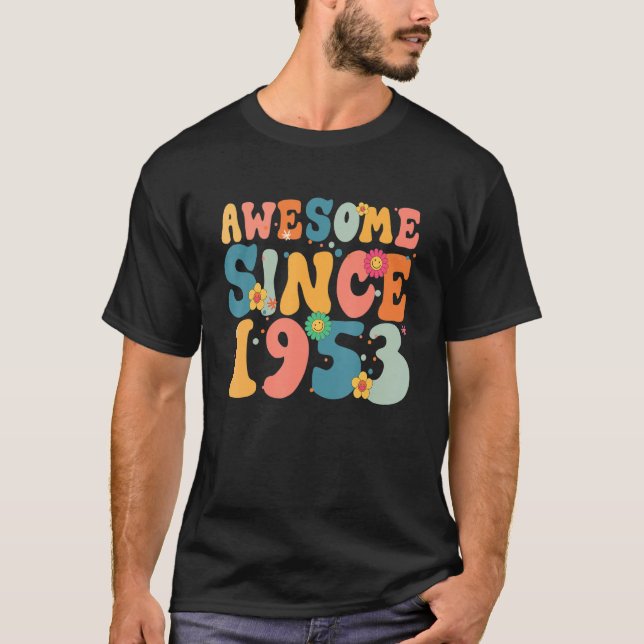 Camiseta 70 años de edad increíble desde 1953 70º Chica de  (Anverso)