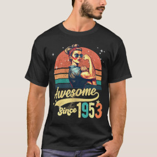 Camiseta 70 años de edad increíble desde 1953 70º cumpleaño