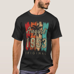 Camiseta 70 años de edad increíble desde agosto de 1953 70º