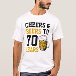 Camiseta 70 años de júbilo y cerveza a 70 años