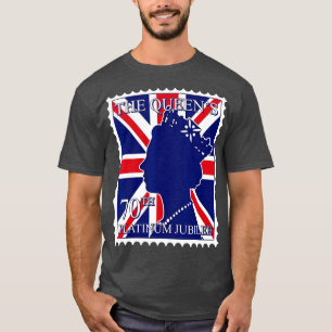 Camiseta 70 años de la Reina Reino Unido Bandera británica 