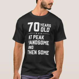 Camiseta 70 años; en su punto más alto y luego algunos