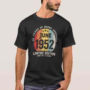Camiseta 70 años Junio 1952 70º cumpleaños 3