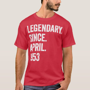 Camiseta 70 años legendarios desde abril de 1953 70º cumple