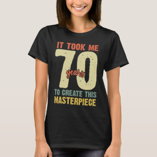 Camiseta 70 años para los hombres 70 años